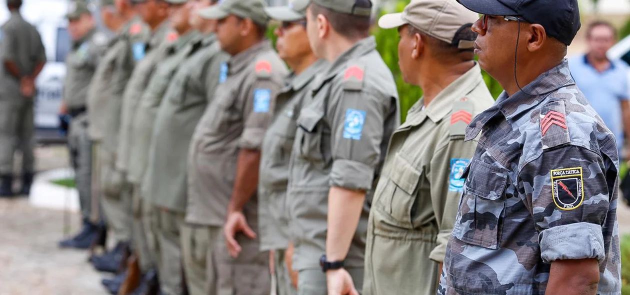 Policiais militares no velório do cabo Oliveira