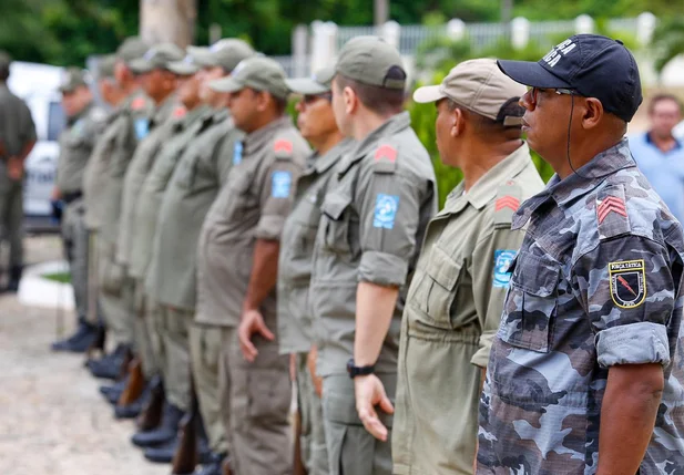 Policiais militares no velório do cabo Oliveira