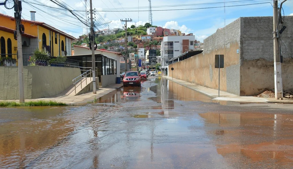 Ruas alagadas