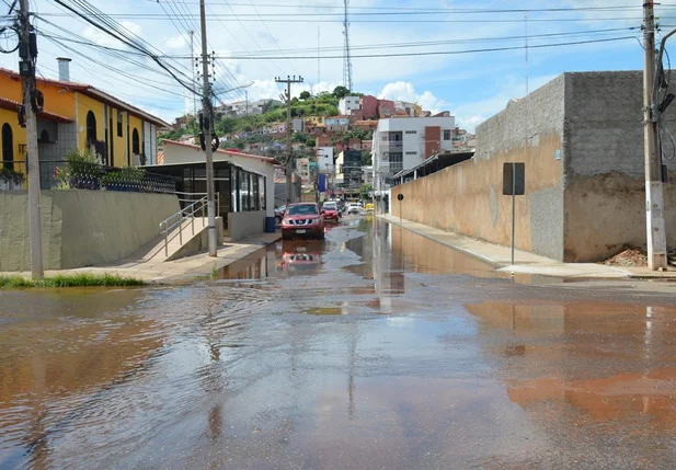 Ruas alagadas