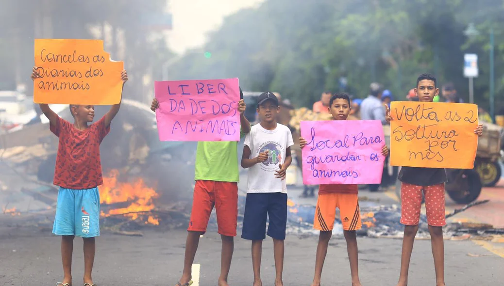 Manifestação de carroceiros
