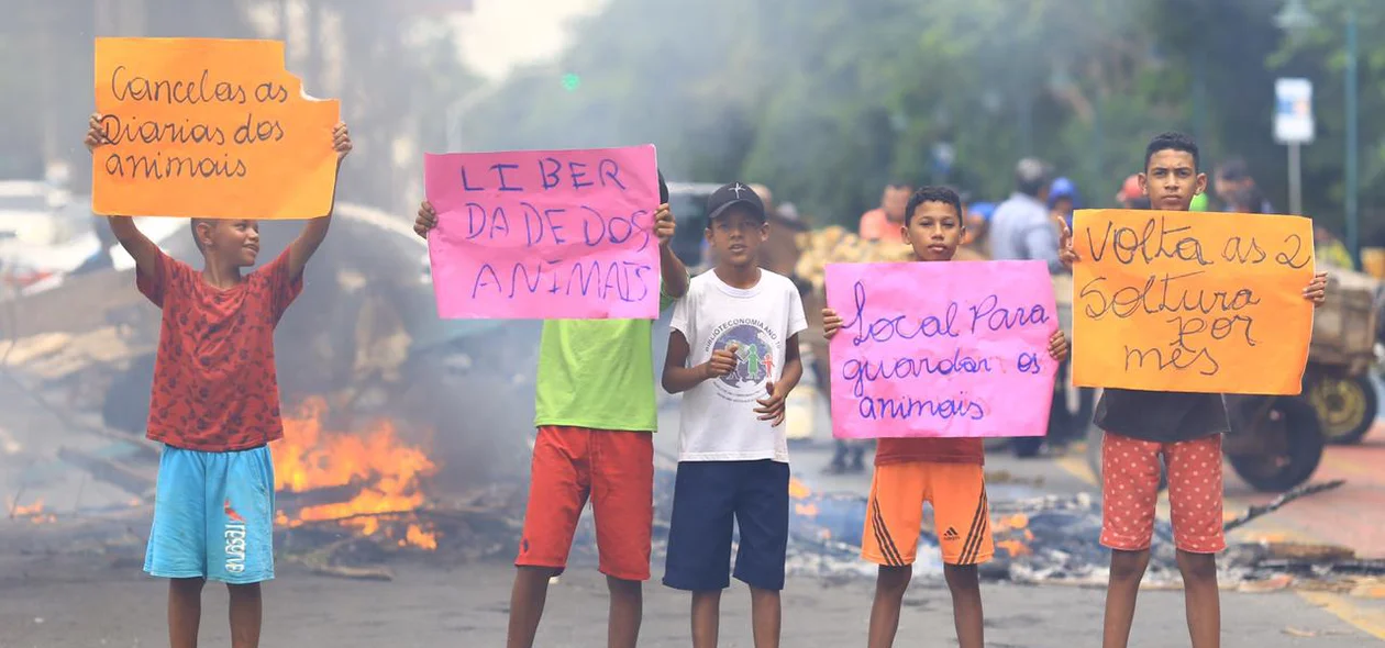 Manifestação de carroceiros