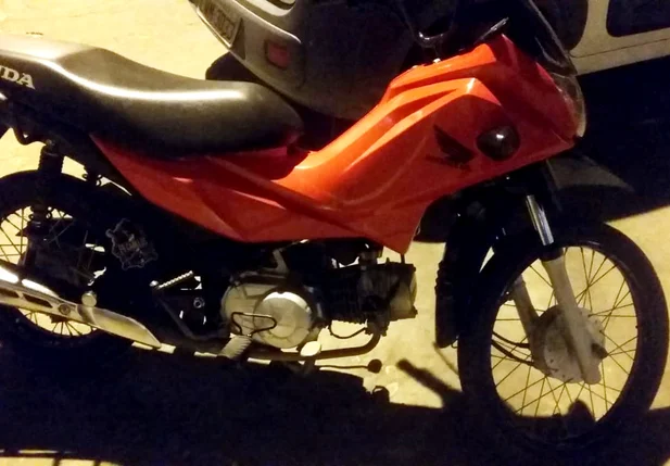 Motocicleta apreendida