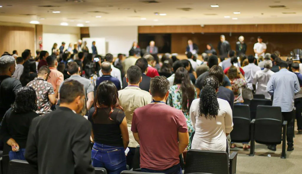 Público acompanha julgamento de Moaci Júnior