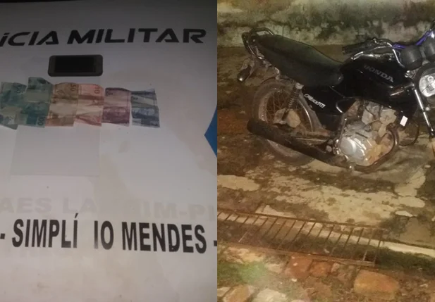 Produtos apreendidos pela Polícia Militar em Simplício Mendes