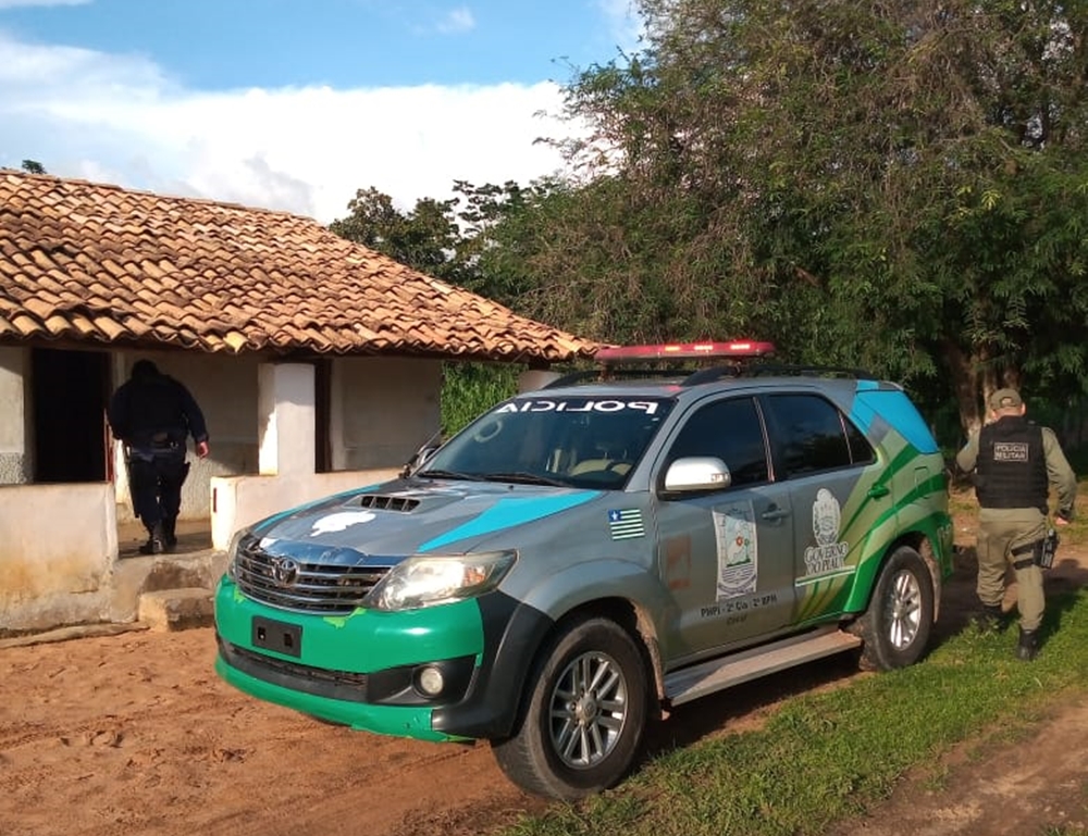 A Polícia Militar de Cocal esteve no local do crime.