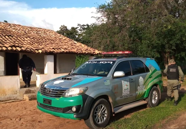 A Polícia Militar de Cocal esteve no local do crime.