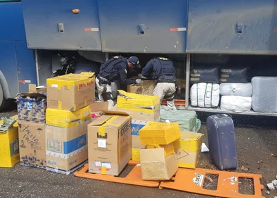 PRF apreende mercadorias avaliadas em R$ 500 mil
