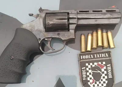 Arma apreendida pela PM