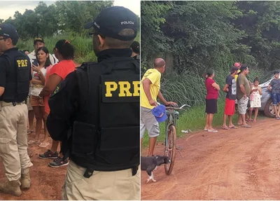 PRF acompanha protesto as margens da BR 343
