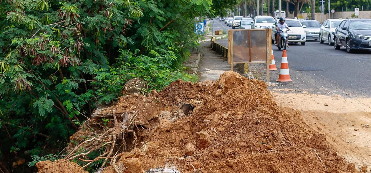 Obras na Avenida Maranhão em Teresina