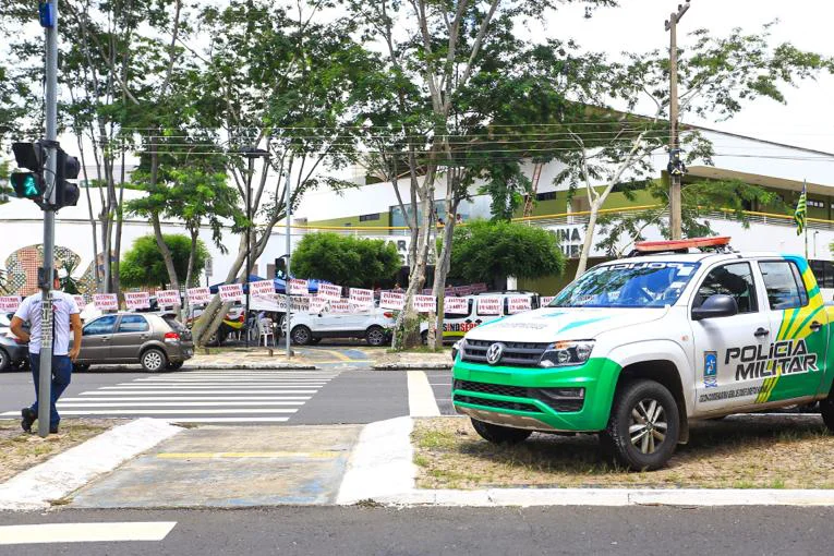Polícia Miliar foi acionada para fazer a segurança da CMT