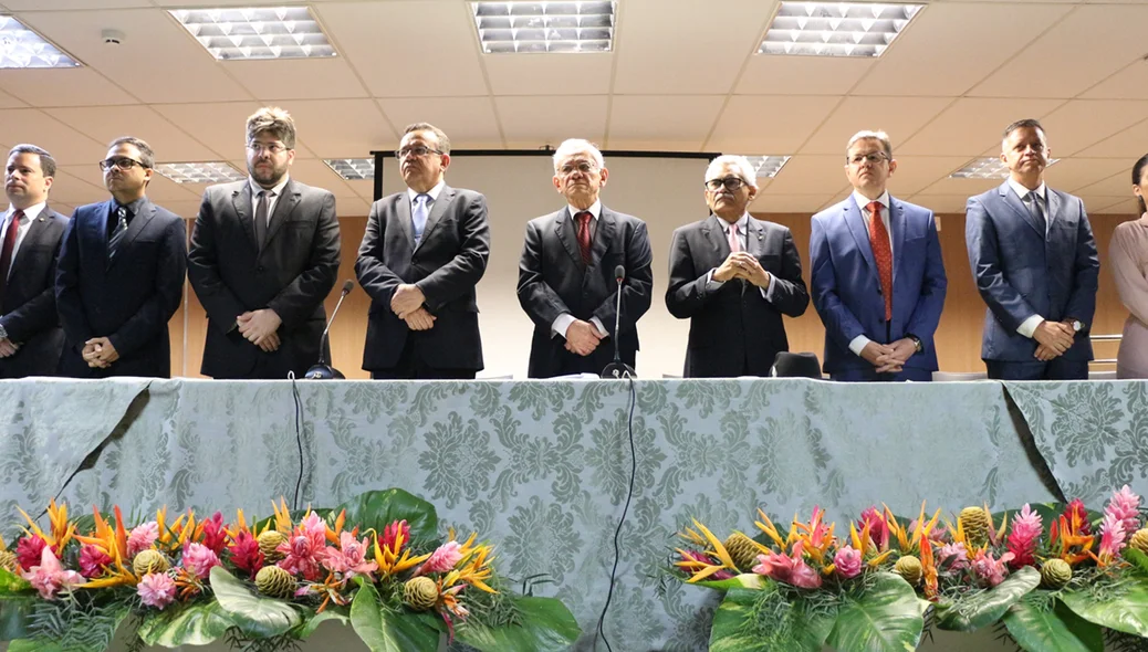 Solenidade de inauguração do novo depósito de urnas do fórum 