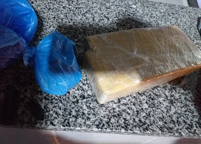 Droga encontrada pelos policiais