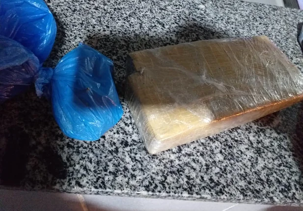 Droga encontrada pelos policiais
