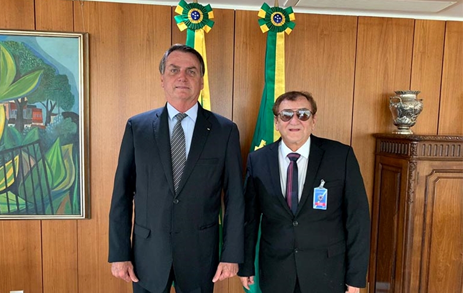 Bolsonaro ao lado de Mão Santa