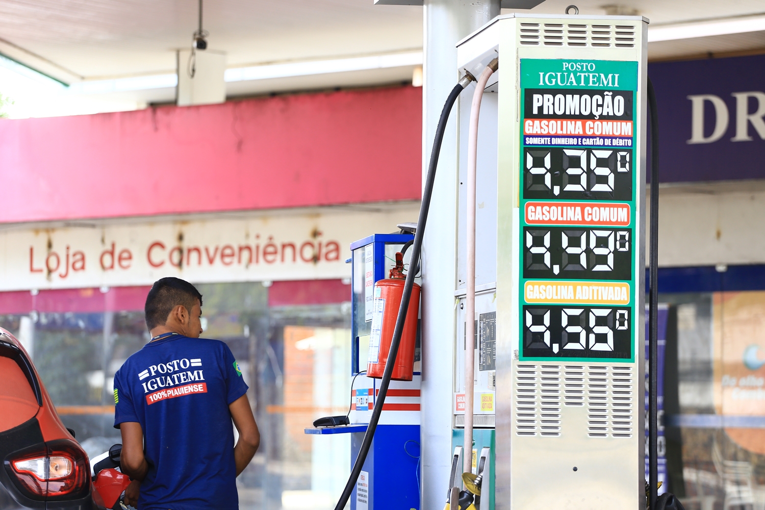 Redução do preço da gasolina