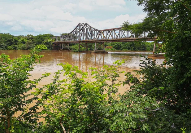 Nivel da água na Ponte Metálica