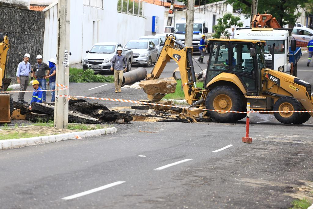 Avenida Ininga interditada pala solucionar o problema