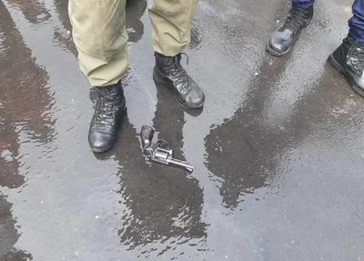 Arma utilizada pelo criminoso