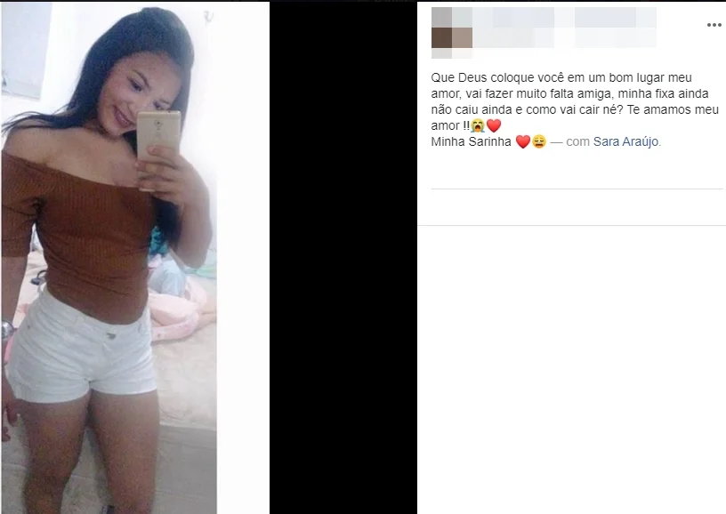 Amiga fala sobre morte de Sara Araújo