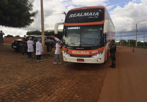 Ônibus vindo de São Paulo