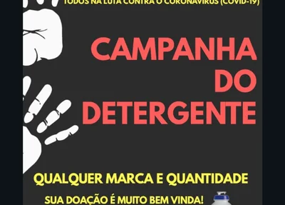 Campanha de arrecadação de detergentes para comunidades de Teresina e Timon