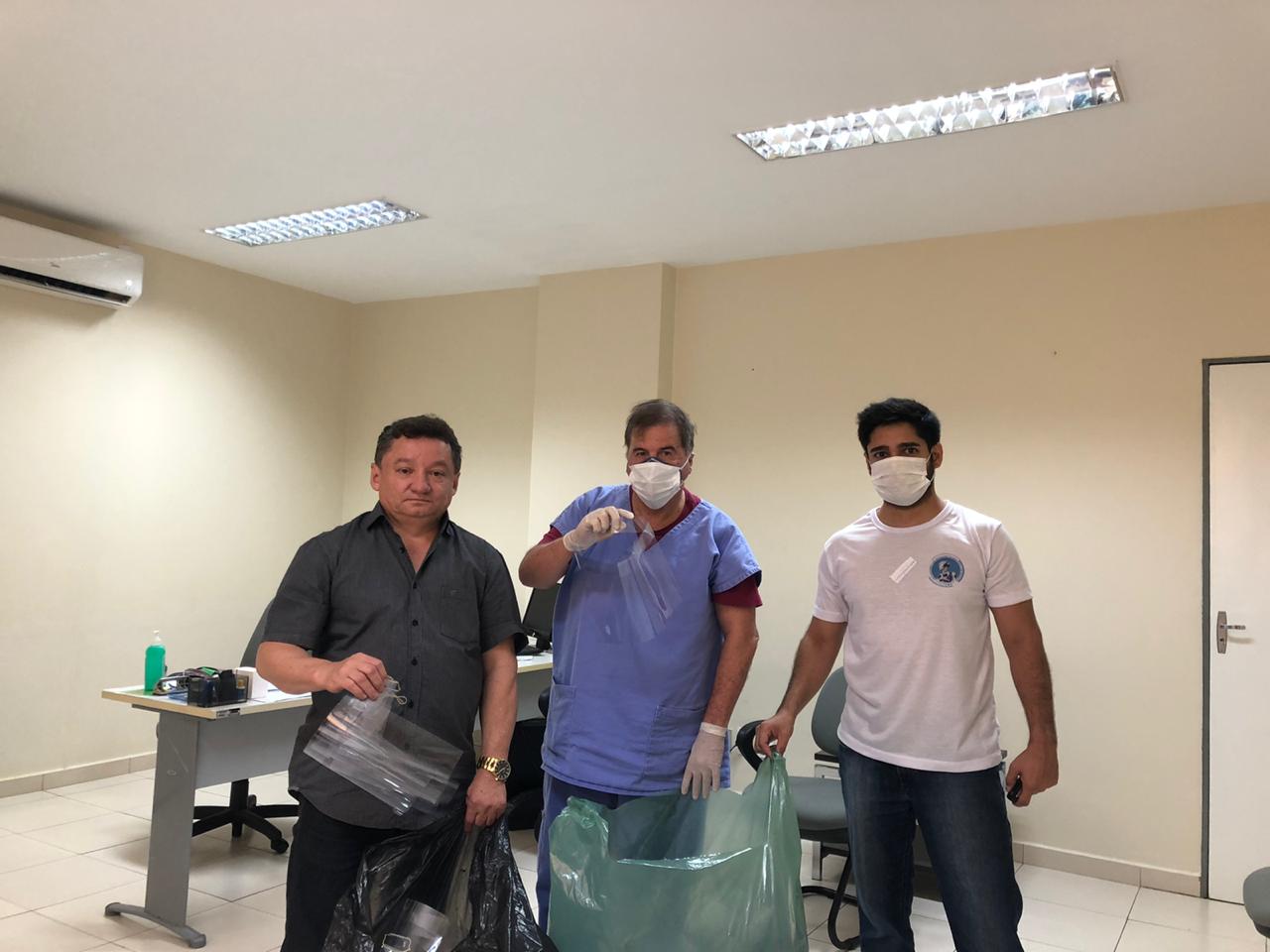 Máscaras entregues para o Hospital Getúlio Vargas