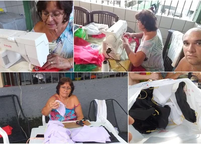 Produção das máscaras