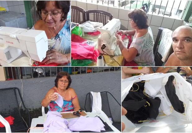 Produção das máscaras