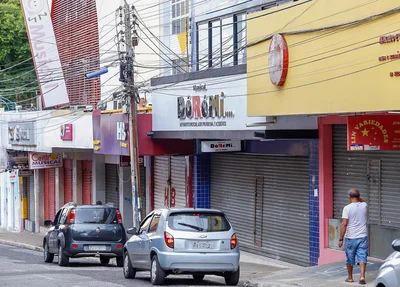 Centro de Teresina esvaziado após decreto municipal