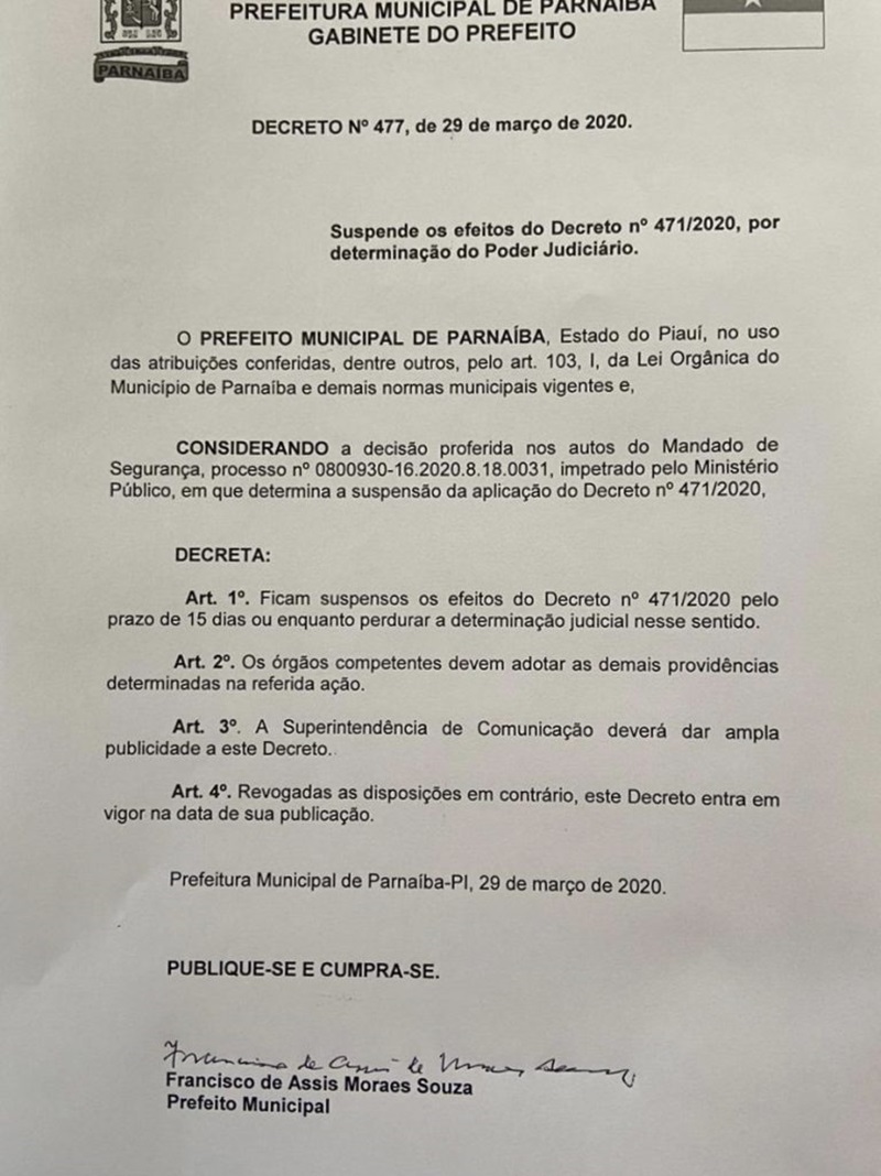 Decreto de Mão Santa