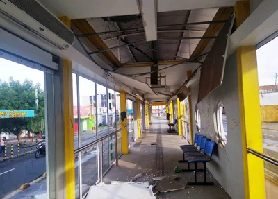 Estação de ônibus é alvo de bandidos em Teresina