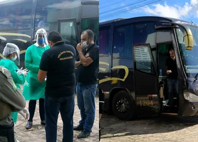 Ônibus vindo de São Paulo é abordado pela PM