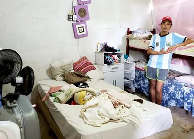 Marlon mora com a mãe e os irmãos em barraco de um cômodo em Fernando de Noronha 