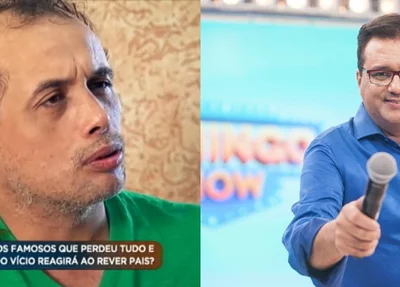 Paulynho Paxão no programa Domingo Show