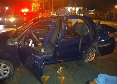 Carro que estava em posse dos suspeitos