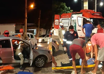 Colisão entre veículos na Avenida Henry Hall de Carvalho