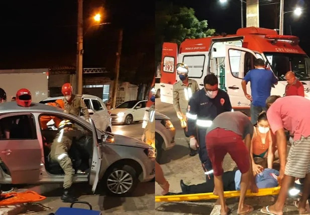 Colisão entre veículos na Avenida Henry Hall de Carvalho