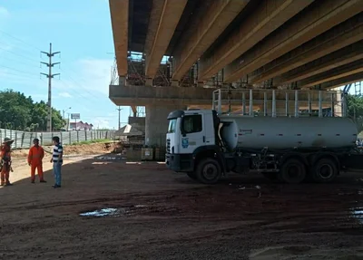 Prefeitura de Teresina paralisa obra do viaduto da BR 343