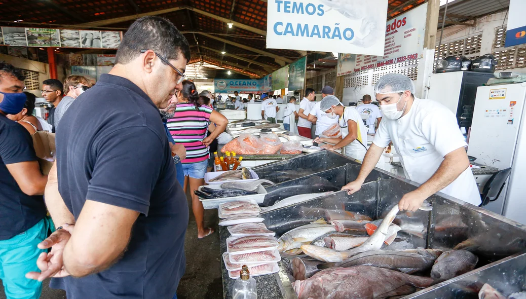Variedade de peixes 