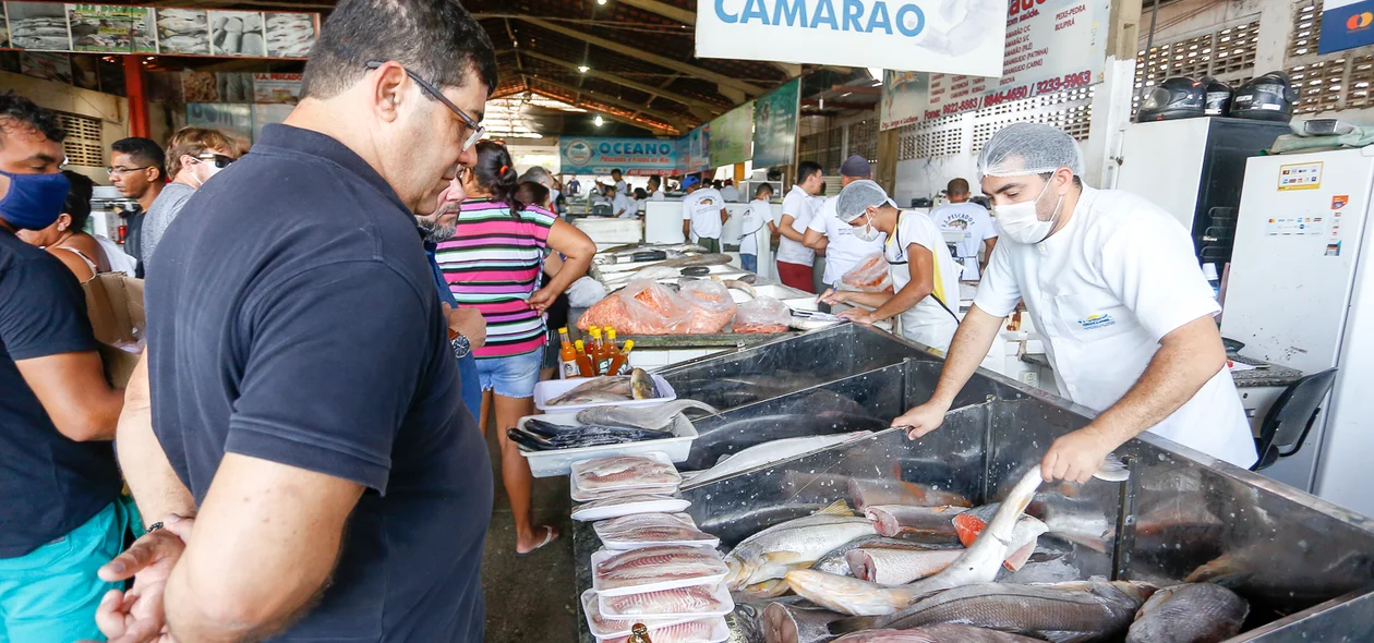 Variedade de peixes 