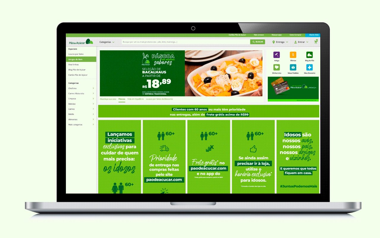 E-commerce alimentar cria entrega exclusiva para idosos