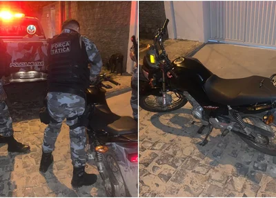 Moto apreendida pela PM