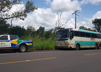 Ônibus apreendido pela ANTT 