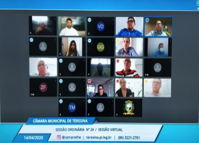 Sessão virtual da Câmara de Teresina