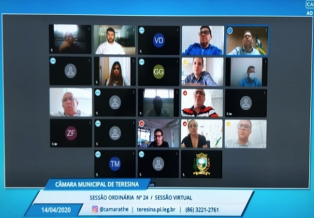 Sessão virtual da Câmara de Teresina