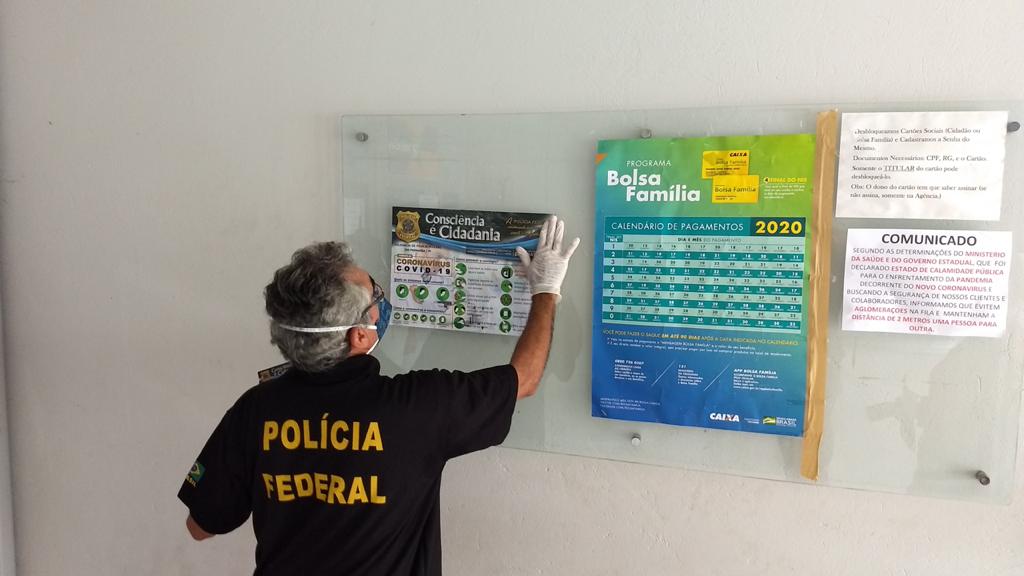 Polícia Federal em campo durante a Operação Consciência e Cidadania 
