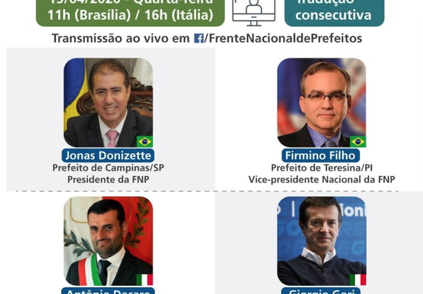 Reunião de Firmino com prefeitos italianos
