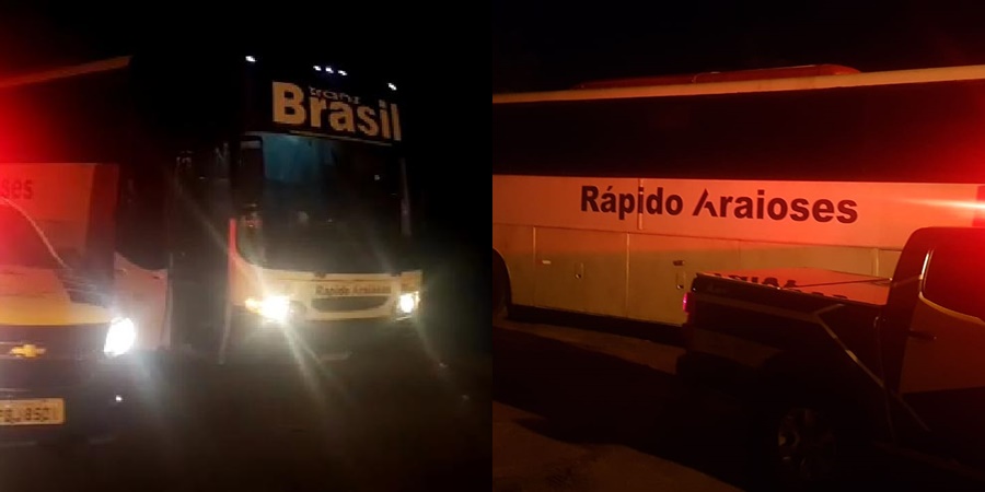 Dois ônibus clandestinos apreendidos pela ANTT